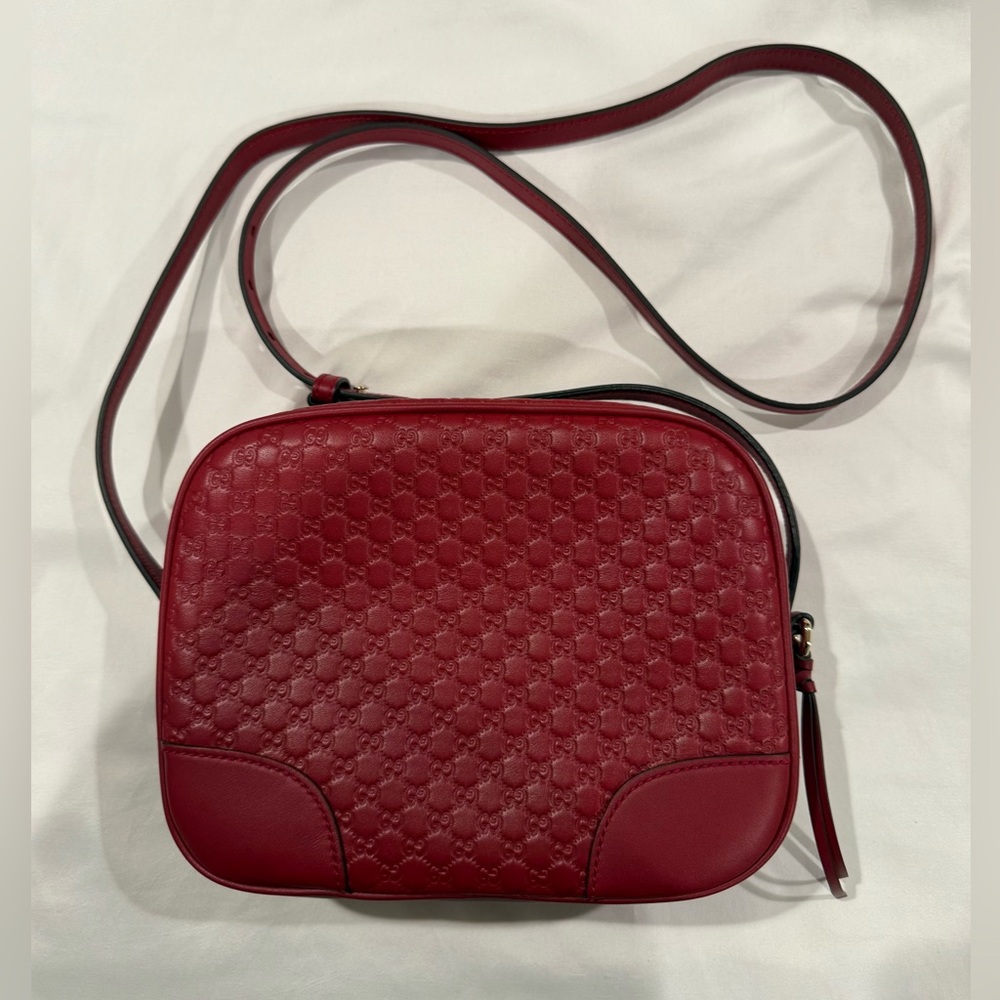 Authentic GUCCI Microshima GG Red Crossbody Bag *NWT* - Picture 3 of 10